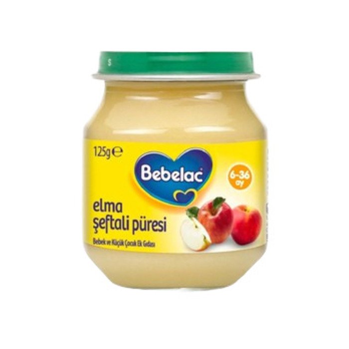 Bebelac Kavanoz Maması 125Gr Şeftali Elma